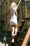 Feet - Eva - 2013-05-12 Slender blonde in white dress