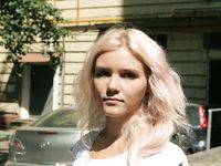 Feet - Eva - 2013-05-12 Slender blonde in white dress