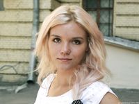 Feet - Eva - 2013-05-12 Slender blonde in white dress