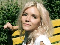 Feet - Eva - 2013-05-12 Slender blonde in white dress