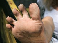 Feet - Eva - 2013-05-12 Slender blonde in white dress