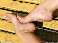 Feet - Eva - 2013-05-12 Slender blonde in white dress