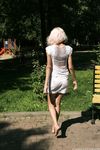 Feet - Eva - 2013-05-12 Slender blonde in white dress