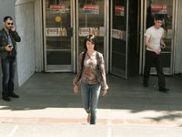 Feet - Galya - 2012-07-15 Barefoot in blue jeans