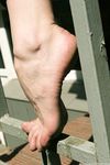 Feet - Galya - 2012-07-15 Barefoot in blue jeans