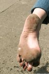 Feet - Galya - 2012-07-15 Barefoot in blue jeans