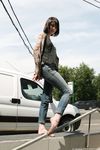 Feet - Galya - 2012-07-15 Barefoot in blue jeans