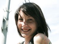 Feet - Galya - 2012-07-15 Barefoot in blue jeans