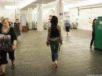 Feet - Galya - 2012-07-15 Barefoot in blue jeans