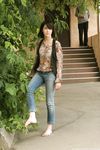 Feet - Galya - 2012-07-15 Barefoot in blue jeans