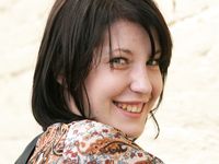 Feet - Galya - 2012-07-15 Barefoot in blue jeans