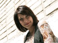 Feet - Galya - 2012-07-15 Barefoot in blue jeans