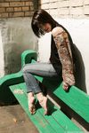 Feet - Galya - 2012-07-15 Barefoot in blue jeans