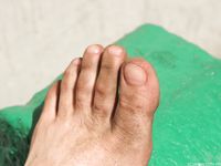 Feet - Galya - 2012-07-15 Barefoot in blue jeans