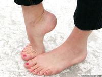 Feet - Galya A - 2012-08-23 Shivering in snow