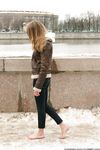 Feet - Galya A - 2012-08-23 Shivering in snow