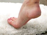 Feet - Galya A - 2012-08-23 Shivering in snow