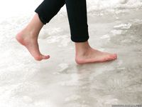 Feet - Galya A - 2012-08-23 Shivering in snow