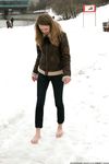 Feet - Galya A - 2012-08-23 Shivering in snow