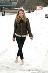 Feet - Galya A - 2012-08-23 Shivering in snow