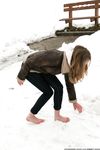 Feet - Galya A - 2012-08-23 Shivering in snow