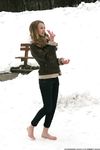 Feet - Galya A - 2012-08-23 Shivering in snow