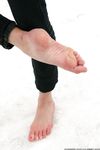 Feet - Galya A - 2012-08-23 Shivering in snow