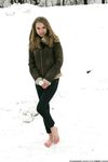 Feet - Galya A - 2012-08-23 Shivering in snow