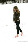 Feet - Galya A - 2012-08-23 Shivering in snow