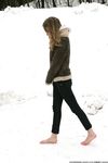 Feet - Galya A - 2012-08-23 Shivering in snow
