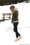 Feet - Galya A - 2012-08-23 Shivering in snow