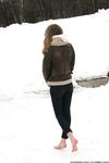Feet - Galya A - 2012-08-23 Shivering in snow