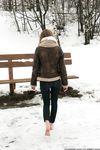 Feet - Galya A - 2012-08-23 Shivering in snow