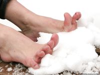 Feet - Galya A - 2012-08-23 Shivering in snow