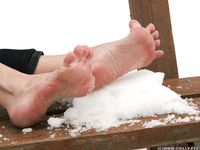 Feet - Galya A - 2012-08-23 Shivering in snow