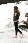 Feet - Galya A - 2012-08-23 Shivering in snow