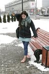 Feet - Gayane - 2013-05-04 Barefoot girl in winter city