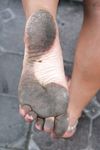 Feet - Gulnara A - 2010-11-01 Dirty feet in public
