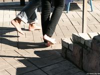 Feet - Ira B + Lena D - 2008-02-02 Long barefoot travel