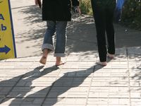 Feet - Ira B + Lena D - 2008-02-02 Long barefoot travel