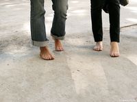 Feet - Ira B + Lena D - 2008-02-02 Long barefoot travel
