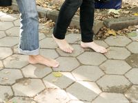 Feet - Ira B + Lena D - 2008-02-02 Long barefoot travel