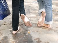 Feet - Ira B + Lena D - 2008-02-02 Long barefoot travel