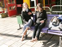 Feet - Ira B + Lena D - 2008-02-02 Long barefoot travel