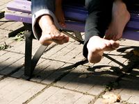 Feet - Ira B + Lena D - 2008-02-02 Long barefoot travel