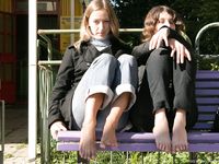 Feet - Ira B + Lena D - 2008-02-02 Long barefoot travel