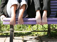 Feet - Ira B + Lena D - 2008-02-02 Long barefoot travel