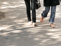 Feet - Ira B + Lena D - 2008-02-02 Long barefoot travel