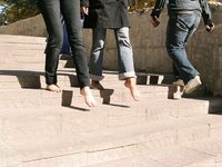 Feet - Ira B + Lena D - 2008-02-02 Long barefoot travel