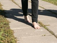 Feet - Ira B + Lena D - 2008-02-02 Long barefoot travel